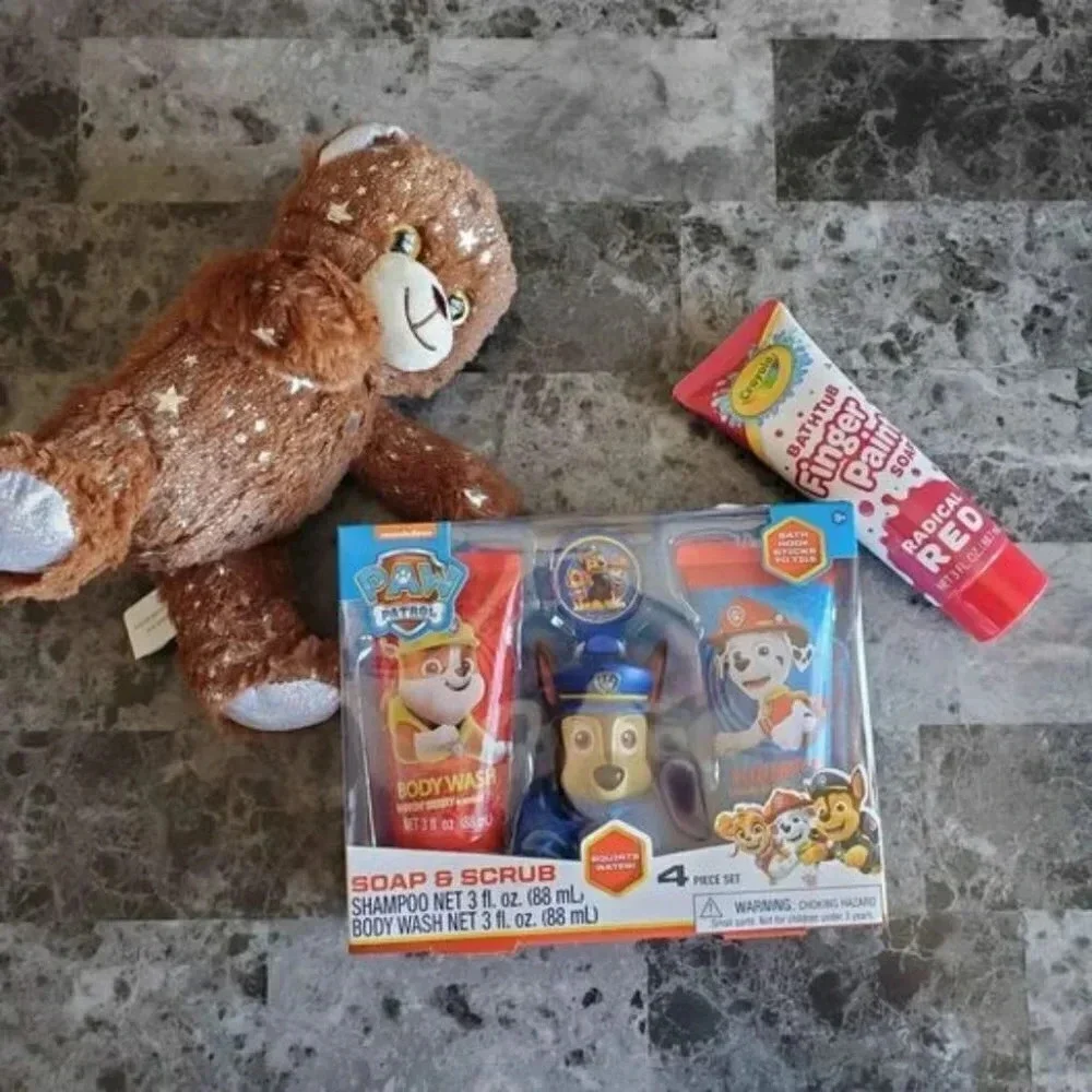 Paw Patrol Soap and Scrub Bath Set with Stuffed AnimalRed Bath Paint